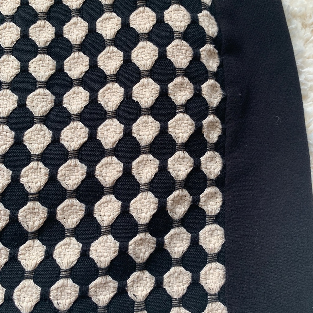 H&M black & white tweed faux leather pencil skirt - Picture 2 of 10